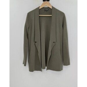 EILEEN FISHER Silk & Organic Cotton Oregano Interlock Notch Collar Jacket XS‎